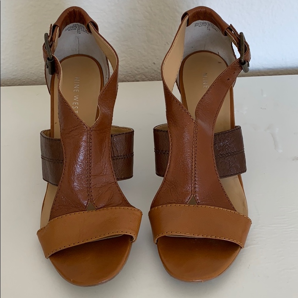 Leather top sandals
